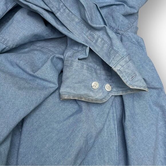 Vintage Pendleton Blue Cotton Work Shirt RN 29685 Men's size Large L - Picture 5 of 11